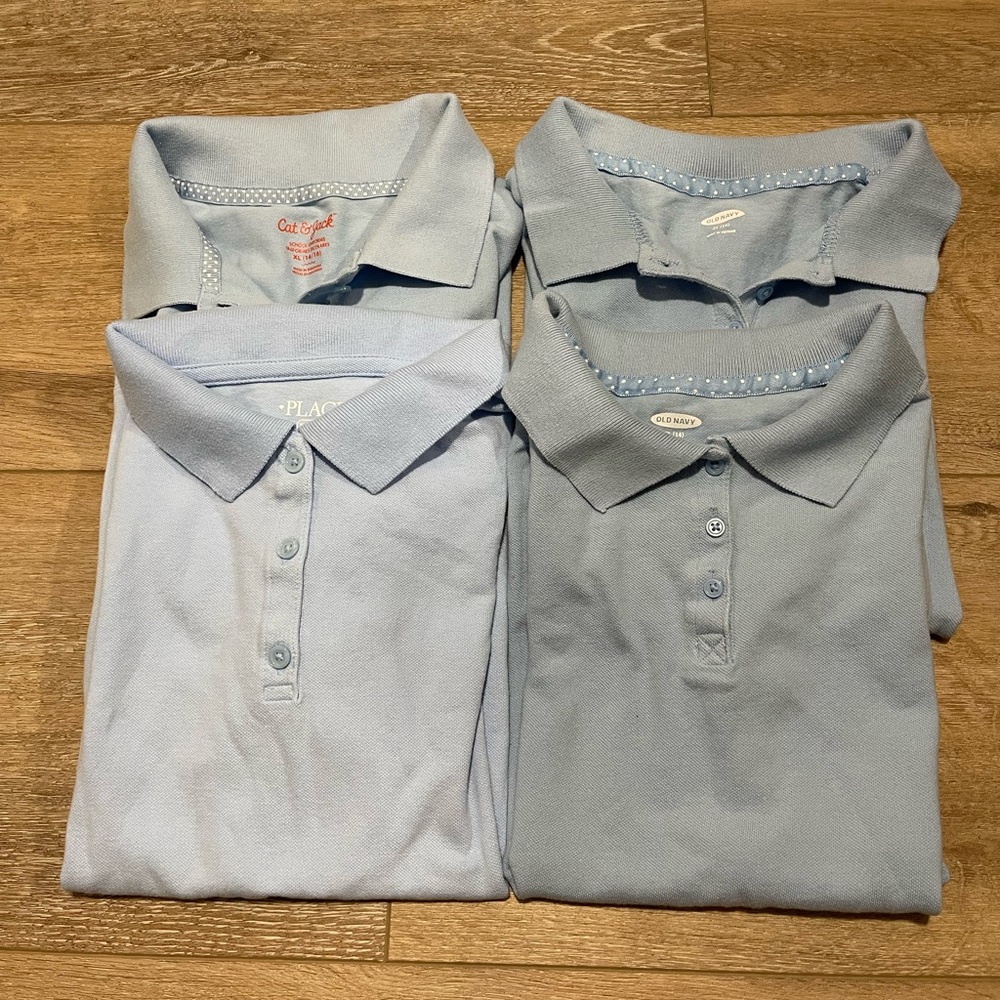 Girl’s Size 14 Uniform Polo Shirts Bundle